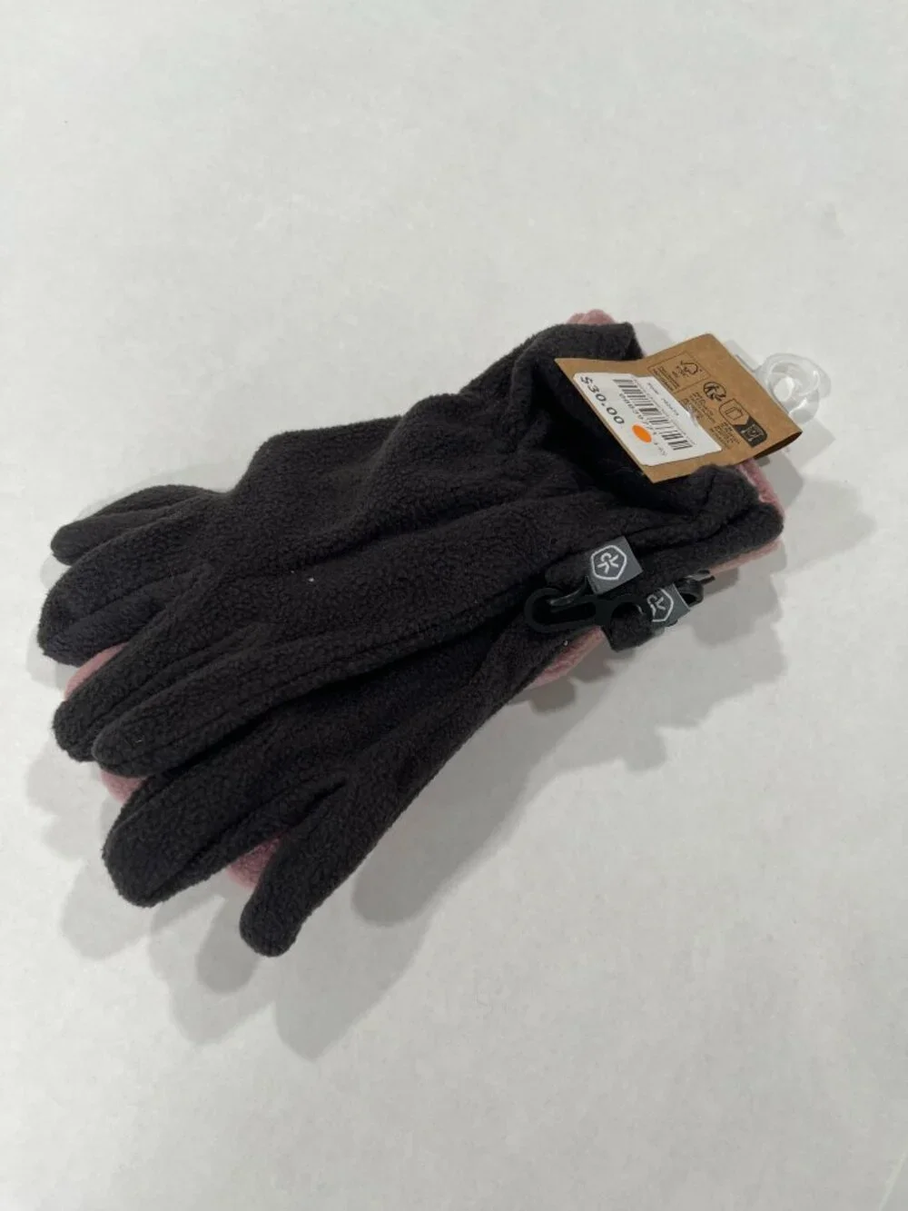 Kids - 4-6Y & 6-8Y - NWT Color Kids Fleece Glove Set in Woodrose